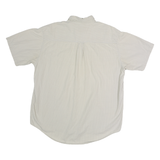 LEVI'S Mens Beige Check Shirt XL Cotton Button-Down Short Sleeve Casual