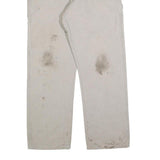 CARHARTT Mens Beige Cotton Blend Denim Regular Fit Straight Light W34 L32