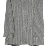 GINITEX FASHION Mens Black Jacket S Polyester Blend Chevron Button Closure