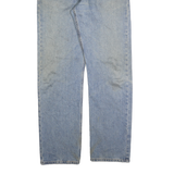 LEVI'S 505 Mens Jeans Blue Regular Regular Fit Denim Light W34 L34 Classic Zip