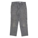 CARHARTT Mens Cotton Blend Grey Relaxed Fit Workwear Trousers W32 L27 Durable