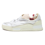 CHRISTIAN LOUBOUTIN Low Top Mens Trainers White & Cream Synthetic Mesh UK 10