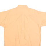 NAUTICA Mens Peach & Yellow Cotton Blend Short Sleeve Shirt L Classic Casual