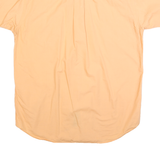 NAUTICA Mens Peach & Yellow Cotton Blend Short Sleeve Shirt L Classic Casual