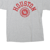 CHAMPION Mens Grey Houston Graphic T-Shirt M Short Sleeve Crew Neck Cotton Blend