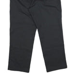 DICKIES Mens Regular Black Cotton Blend Trousers W38 L29 Workwear Zip Closure