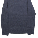 C&A Mens Blue Plain Cotton Pullover Crew Neck Jumper S Comfortable Casual