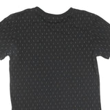 NIKE Womens Black Graphic T-Shirt S Short Sleeve Crew Neck Run Logo