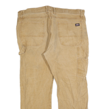 DICKIES Mens Jeans Beige Regular Straight Denim Medium W40 L30 Durable Workwear