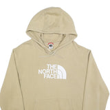 THE NORTH FACE Mens Beige Hoodie 2XL Cotton Blend Casual Pullover