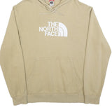 THE NORTH FACE Mens Beige Hoodie 2XL Cotton Blend Casual Pullover