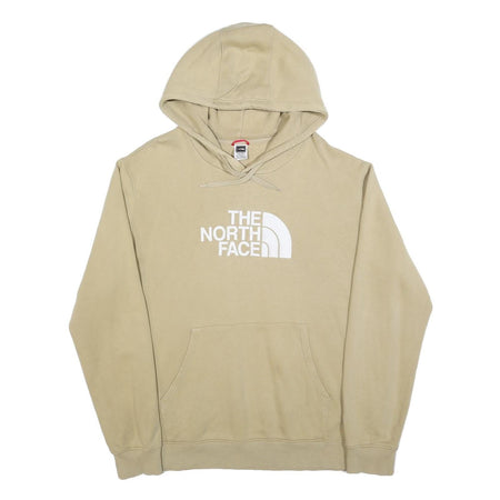 THE NORTH FACE Mens Beige Hoodie 2XL Cotton Blend Casual Pullover
