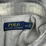 Polo By Ralph Lauren Checked Flannel Shirt - Medium Grey Cotton