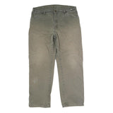 DICKIES Mens Cotton Beige Regular Fit Straight Trousers W38 L31 Workwear Button
