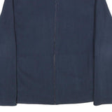 STARTER Mens Navy Blue Jacket L Polyester Zip Plain Casual Outerwear