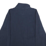 STARTER Mens Navy Blue Jacket L Polyester Zip Plain Casual Outerwear