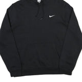 NIKE Womens Black Hoodie L Cotton Pullover Casual Sports Sweatshirt