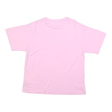 PUMA Womens Pink T-Shirt L Short Sleeve Crew Neck Logo Printed Cotton Blend
