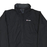 BERGHAUS Mens Black Outdoor Jacket XL Polyester Blend Plain Zip Waterproof