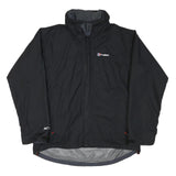 BERGHAUS Mens Black Outdoor Jacket XL Polyester Blend Plain Zip Waterproof