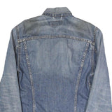 LEVI'S Mens Blue Denim Button Jacket M Cotton Classic Casual Outerwear