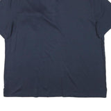 CALVIN KLEIN Mens Blue Polo Shirt L Cotton Blend Short Sleeve Pocket Basic