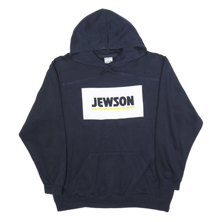 UNEEK Mens Navy Blue Jewson Pullover Hoodie XL Cotton Blend Casual