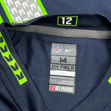 Seahawks Nike Football Football Jersey - Medium Navy Polyester
