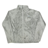 THE NORTH FACE Womens Grey Fleece Jacket L Polyester Soft Warm Casual Zip Up
