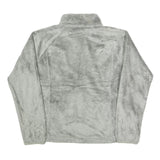 THE NORTH FACE Womens Grey Fleece Jacket L Polyester Soft Warm Casual Zip Up