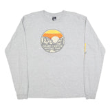 PRAIRIE MOUNTAIN Mens Grey Grand Canyon National Park Long Sleeve Crew Neck XL