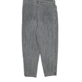 Womens Relaxed Grey Cotton Blend Denim Jeans W30 L25 Suspender Style Casual Fit