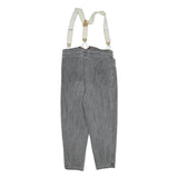 Womens Relaxed Grey Cotton Blend Denim Jeans W30 L25 Suspender Style Casual Fit