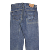 LEVI'S 505 Mens Blue Regular Straight Denim W34 L30 Classic Zip Closure Jeans