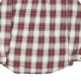 FIELD & STREAM Mens Red & White Check Shirt L Long Sleeve Cotton Blend Casual