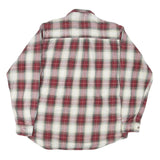 FIELD & STREAM Mens Red & White Check Shirt L Long Sleeve Cotton Blend Casual
