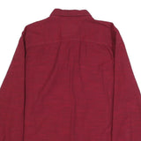 HOLLISTER Mens Red Slim Fit Shirt S Button-Down Collar Cotton Blend