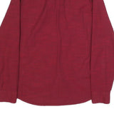 HOLLISTER Mens Red Slim Fit Shirt S Button-Down Collar Cotton Blend