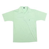 GRAND SLAM Mens Light Green Short Sleeve Plain Pocket Polo Shirt M Classic