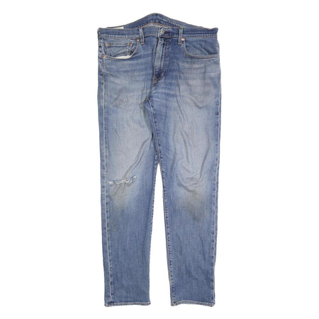 LEVI'S 502 Mens Jeans Blue Regular Straight Denim Medium W36 L34 Classic Fit Zip