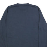 CARHARTT Mens Navy Blue Pocket Long Sleeve Crew Neck T-Shirt M Cotton Blend