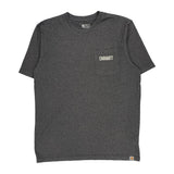 Carhartt Tall T-Shirt - Large Gray Cotton Blend