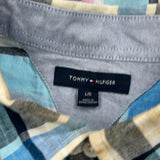 Tommy Hilfiger Checked Short Sleeve Shirt - Large Multicoloured Cotton
