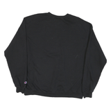CHAMPION Mens Black Santa Cruz Crew Neck XL Cotton Blend Pullover Sweatshirt
