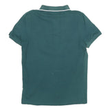 PUMA Mens Green Polo Shirt Short Sleeve Plain M Cotton Blend Sport Casual