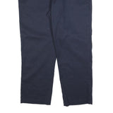 DICKIES Mens Cotton Blend Navy Regular Straight Trousers W40 L30 Workwear Casual