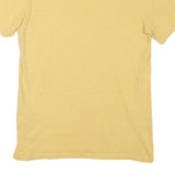LEVI'S Mens Yellow Cotton Blend T-Shirt S Short Sleeve Round Neck Logo Print