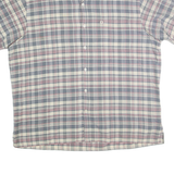 RALPH LAUREN POLO JEANS COMPANY Mens Blue & Pink Check Shirt XL Classic Short