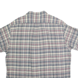 RALPH LAUREN POLO JEANS COMPANY Mens Blue & Pink Check Shirt XL Classic Short