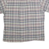 RALPH LAUREN POLO JEANS COMPANY Mens Blue & Pink Check Shirt XL Classic Short